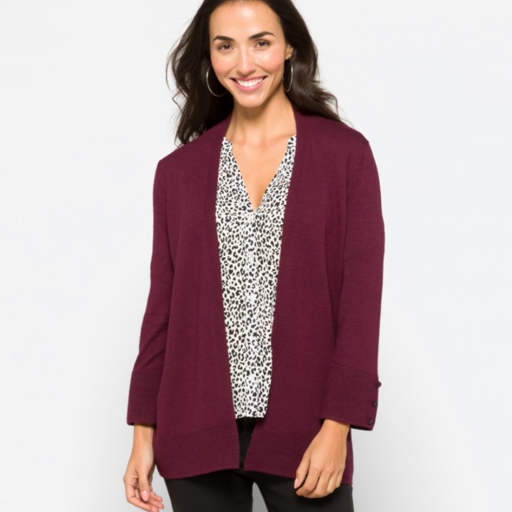 NWT Stitch Fix burgundy cardigan M